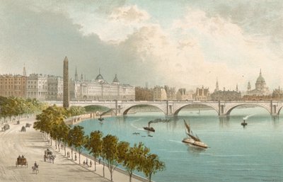 El Embankment del Támesis--mirando al Este de English School