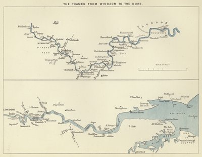 El Támesis desde Windsor hasta el Nore de English School