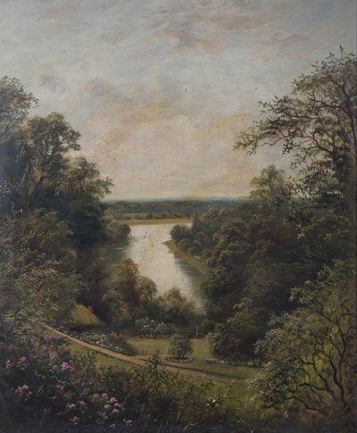 El Támesis desde los Jardines de la Terraza, Richmond, Surrey de English School
