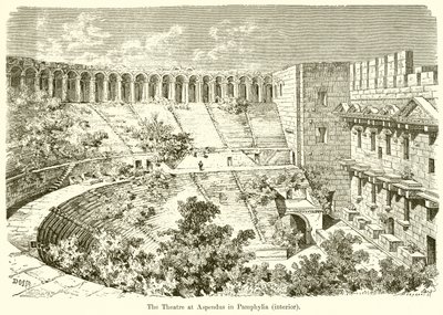 El teatro de Aspendos en Panfilia (interior) de English School