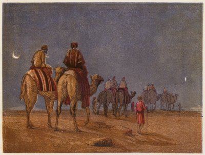 Los Reyes Magos (litografía en color) de English School