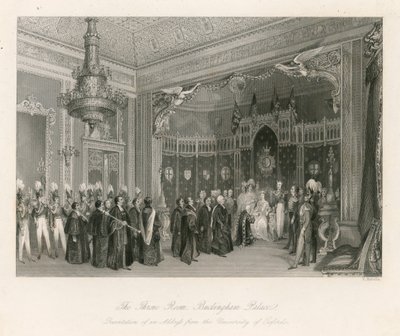 La Sala del Trono, Palacio de Buckingham de English School