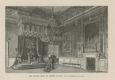La Sala del Trono en el Palacio de St. James de English School