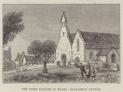 La Disputa del Diezmo en Gales, Iglesia de Llanarmon de English School