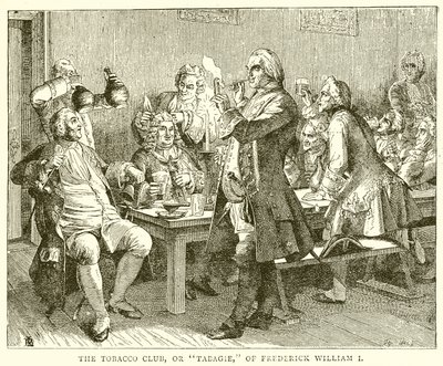 El club del tabaco, o Tabagie, de Federico Guillermo I de English School