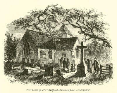 La tumba de Miss Mitford, cementerio de la iglesia de Swallowfield de English School