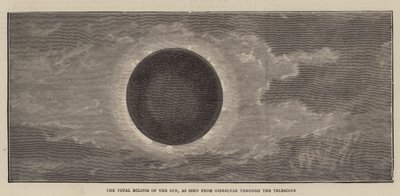 El eclipse total del sol, visto desde Gibraltar a través del telescopio de English School