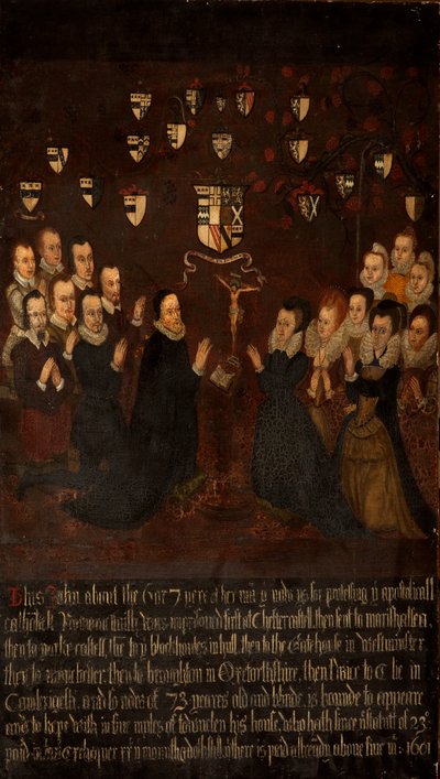 La familia Towneley en oración, c.1800 de English School