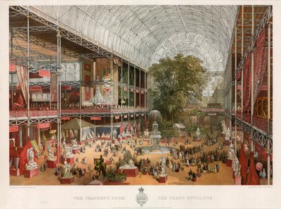 El Transepto desde la Entrada Principal, Gran Exposición, 1851 de English School