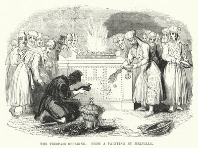 La ofrenda por la culpa, de una pintura de Melville (grabado) de English School