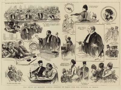 El juicio de Madame Clovis Hugues en París por el asesinato de Morin de English School