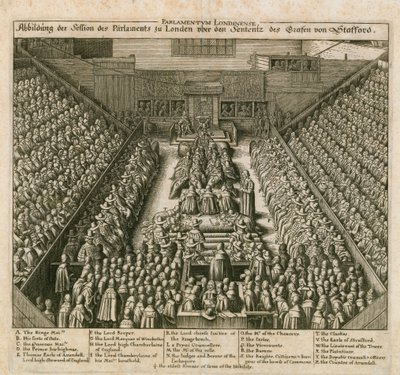 El Juicio del Conde de Strafford de English School