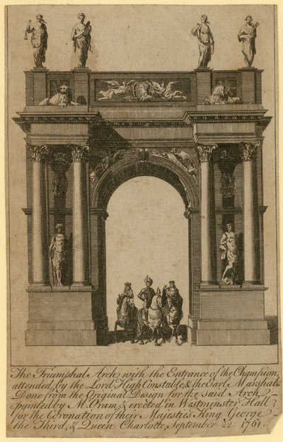 El Arco Triunfal con la entrada del Campeón de English School