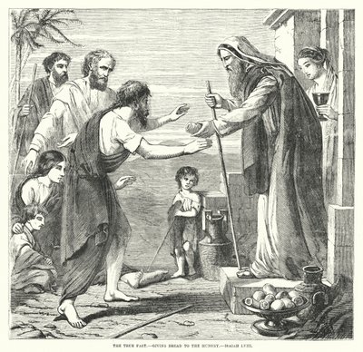 El verdadero ayuno, dando pan al hambriento, Isaías LVIII de English School