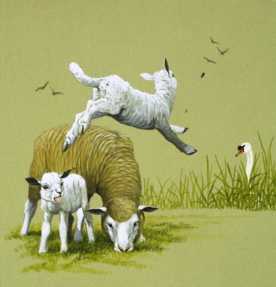 El patito feo (gouache sobre papel) de English School