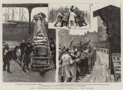 Los desempleados buscando trabajo en los muelles de English School