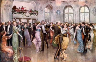 Baile de la Liga Naval de los Estados Unidos en el Savoy de English School