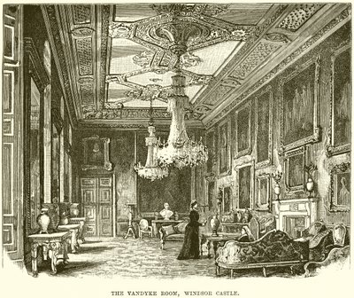 La Sala Vandyke, Castillo de Windsor de English School