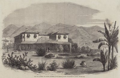 La Vigia, Madeira, la residencia de invierno de Su Majestad Imperial la Emperatriz de Austria (grabado) de English School