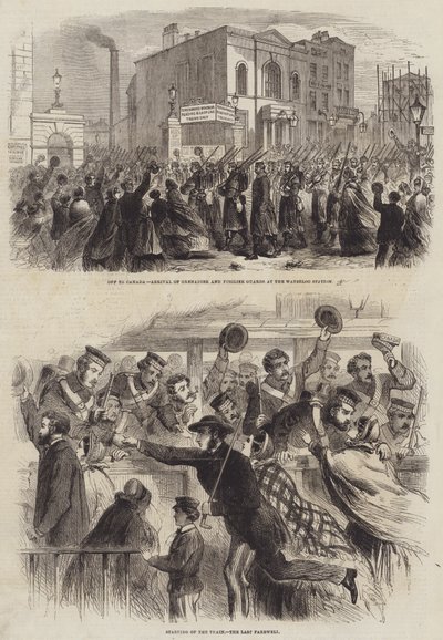 La guerra en América (grabado) de English School