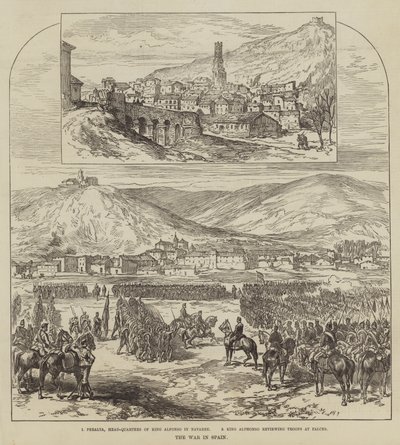 La Guerra en España (grabado) de English School