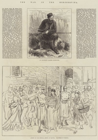 La Guerra en Herzegovina (grabado) de English School
