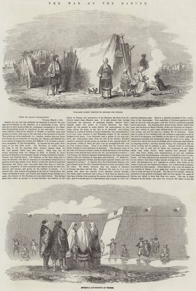 La Guerra en el Danubio (grabado) de English School