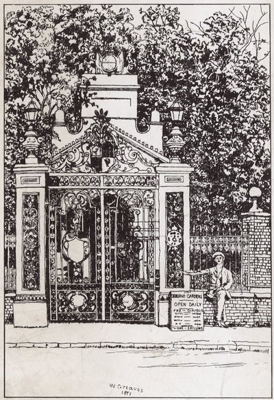 La entrada del lado del agua, Cremorne Gardens de English School