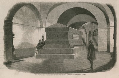 La tumba de Wellington en la cripta de la Catedral de San Pablo de English School