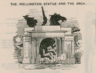 La estatua de Wellington y el Arco de English School