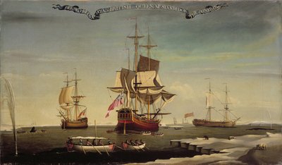 La flota ballenera de Sir Samuel Standidge, Escuela de Pintura de Hull de English School
