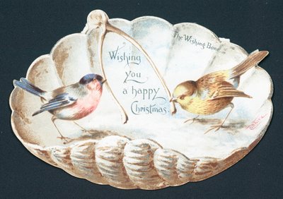 El hueso de los deseos, pájaros en concha de almeja de English School