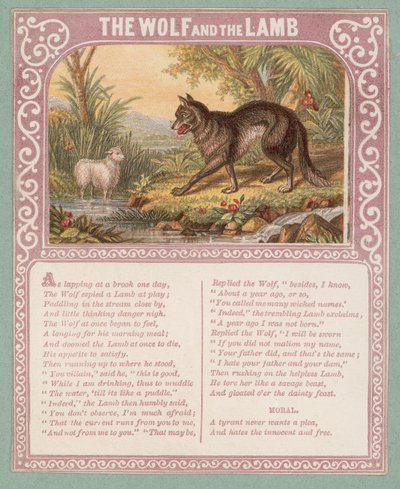 El lobo y el cordero de English School