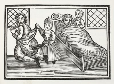 El mundo al revés, ilustración de Chap-books del Siglo XVIII de John Ashton, pub. 1882 de English School
