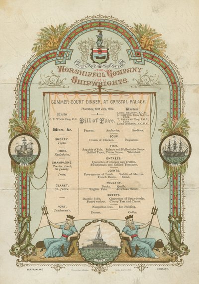 Cena de verano de la Compañía de Constructores de Barcos de English School