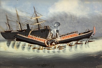 El naufragio del "Princess Alice", después de 1878 de English School