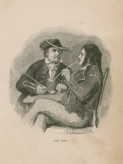El Hilo; ilustración de Poor Jack por Frederick Marryat de English School