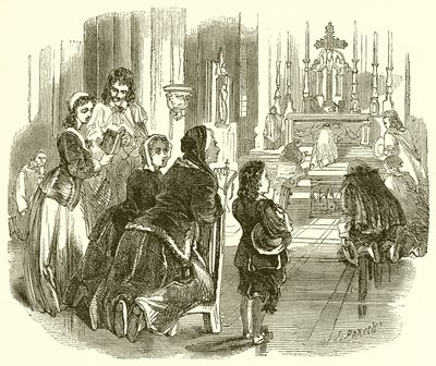 El joven Molière en la iglesia de English School