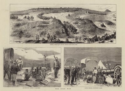 La Guerra Zulú (grabado) de English School
