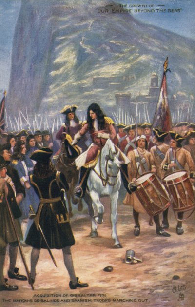 La adquisición de Gibraltar por los británicos, 1704 de English School