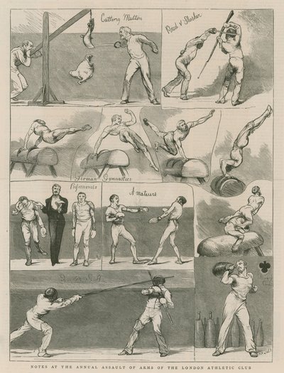 El asalto anual de armas del London Athletics Club de English School