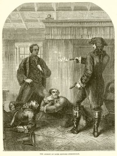 El arresto de Lord Edward Fitzgerald de English School