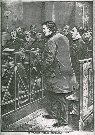 El arresto de Oscar Wilde: Wilde en el banquillo de English School