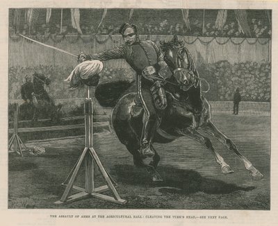 El asalto de armas en el Agricultural Hall de English School