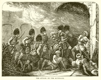 El ataque al Alumbagh (1857) de English School