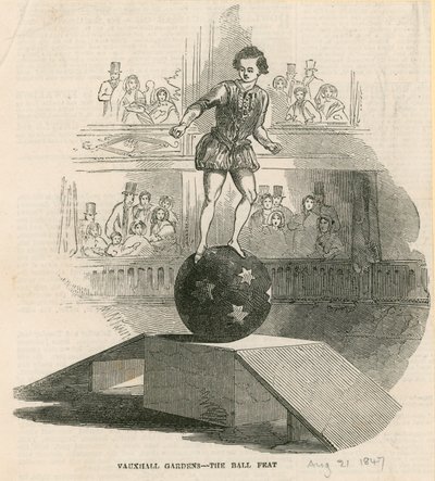 La hazaña del baile, Jardines de Vauxhall, Londres de English School
