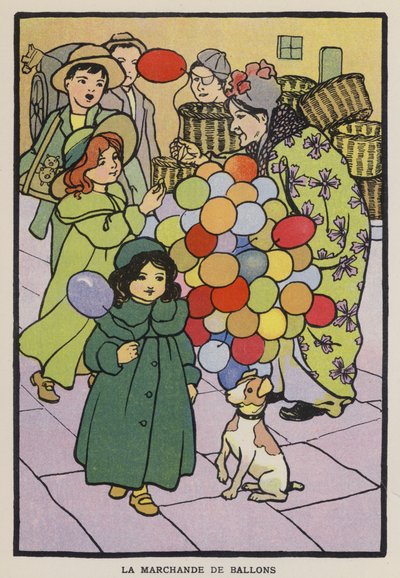 El vendedor de globos (chromolitho) de English School