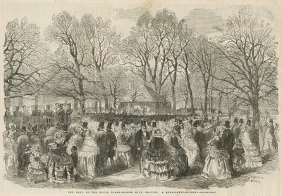 La banda de los Royal Horse Guards Blue tocando en Kensington Gardens de English School