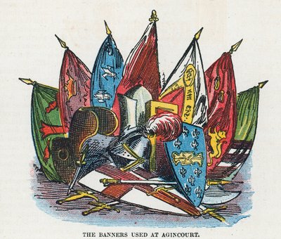 Los estandartes usados en Agincourt de English School