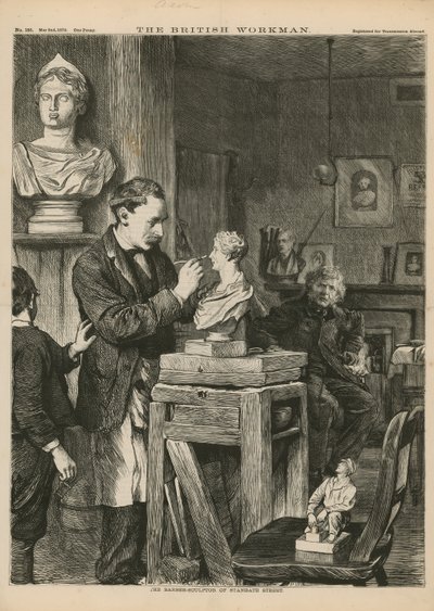 El barbero escultor de Stangate Street de English School